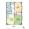 フォブール本大 2DKの間取り