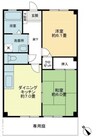 フォブール本大 2DKの間取り