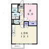 まつもと 1LDKの間取り