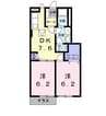 Ａｍｉｓ　Ｈｏｕｓｅ　Ａ 2DKの間取り