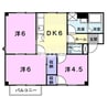 プラドール今里Ｂ 3DKの間取り