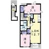 サン・ハーモニーＡ 2LDKの間取り