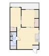 隼ビル 2DKの間取り