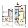リアン栗林 3LDKの間取り