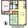 ファミール河野　A棟 2LDKの間取り