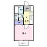 ブルーカナン 1Kの間取り