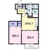 エスコート　Ａ 2DKの間取り