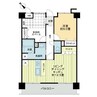 ダイアパレスアクティブスクエア高松西 1LDKの間取り