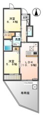 ルピナス　Ｂ 2LDKの間取り