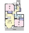フレイムポニー　Ｃ 2LDKの間取り