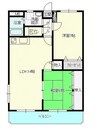 Mクラルテ 2LDKの間取り