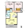 エポックハイツ屋島 2LDKの間取り