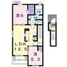マ・メゾン柞原Ⅲ 2LDKの間取り