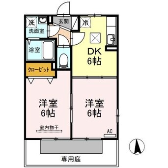 間取図 クレア伏石S
