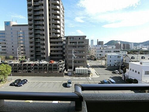 バルコニーからの眺望（2023/4前回募集時撮影） サーパス浜ノ町ツインタワー