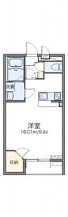レオネクストパルミオーレ南 1Kの間取り