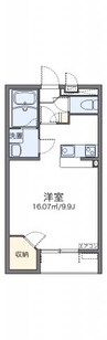 レオネクストパルミオーレ南 1Kの間取り
