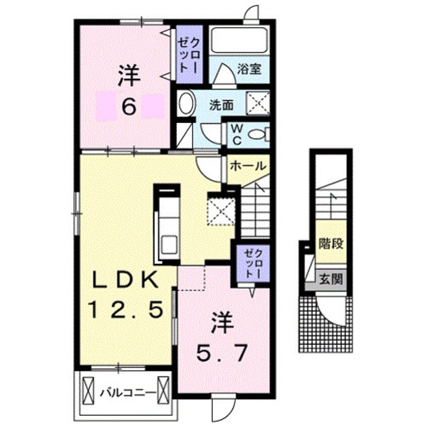 間取図 レガート春日Ⅰ