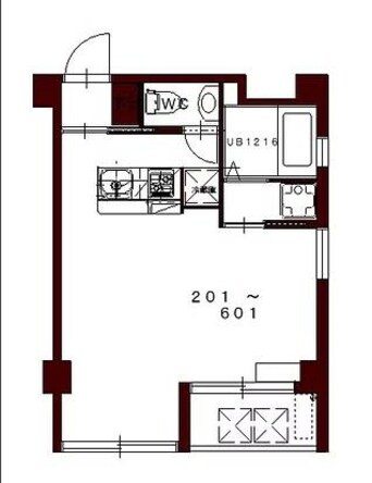 間取図 コリドールエスエフ