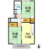 ラフィーネ A 2DKの間取り