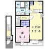 グノシエンヌ・ノワール 1LDKの間取り