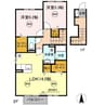 グランシャリオ 2LDKの間取り