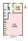サンレジデンス郷東 1LDKの間取り