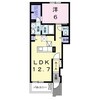 ピア六条 1LDKの間取り