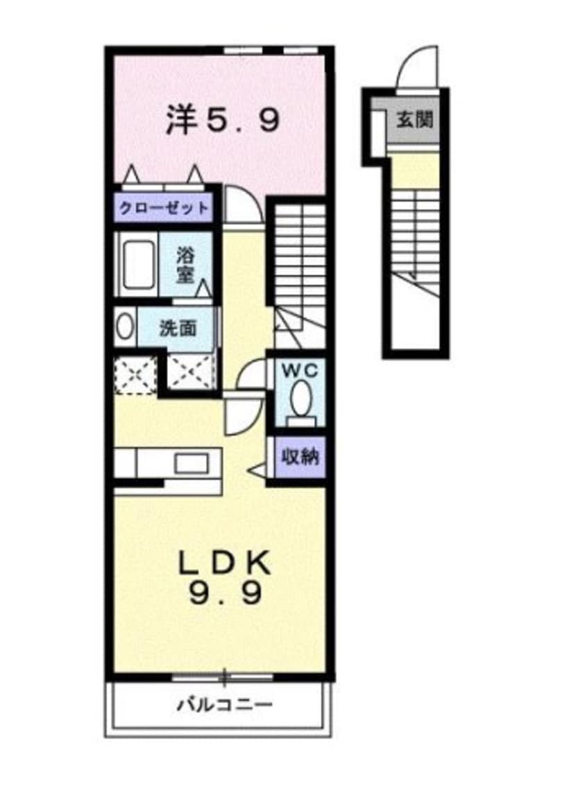 間取図 来夢１番館　Ｂ