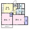 Ｖｅｇａ 2DKの間取り