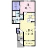 クラール綾川Ｂ 1LDKの間取り