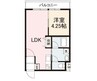 SENTIA・EAST 1LDKの間取り