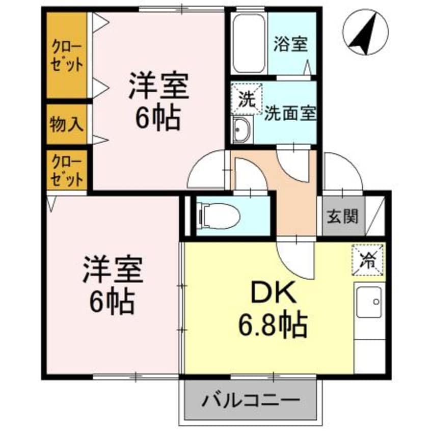 間取図 フルーア上林
