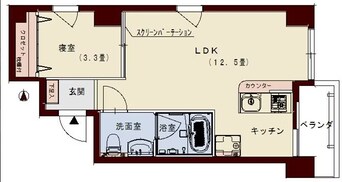 間取図 コリドールリブ