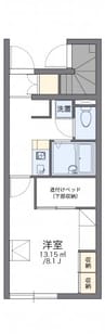 レオパレス金倉Ⅱ 1Kの間取り