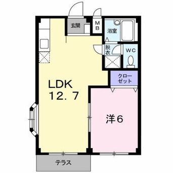 間取図 エルディム六万寺