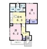 レジデンスＦ・Ｂ 2DKの間取り