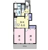 ヴィータ・リベラ国分寺Ｂ 2DKの間取り