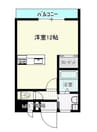 Ｓｕｎ　Ｆｌｏｗｅｒ今津 1Kの間取り