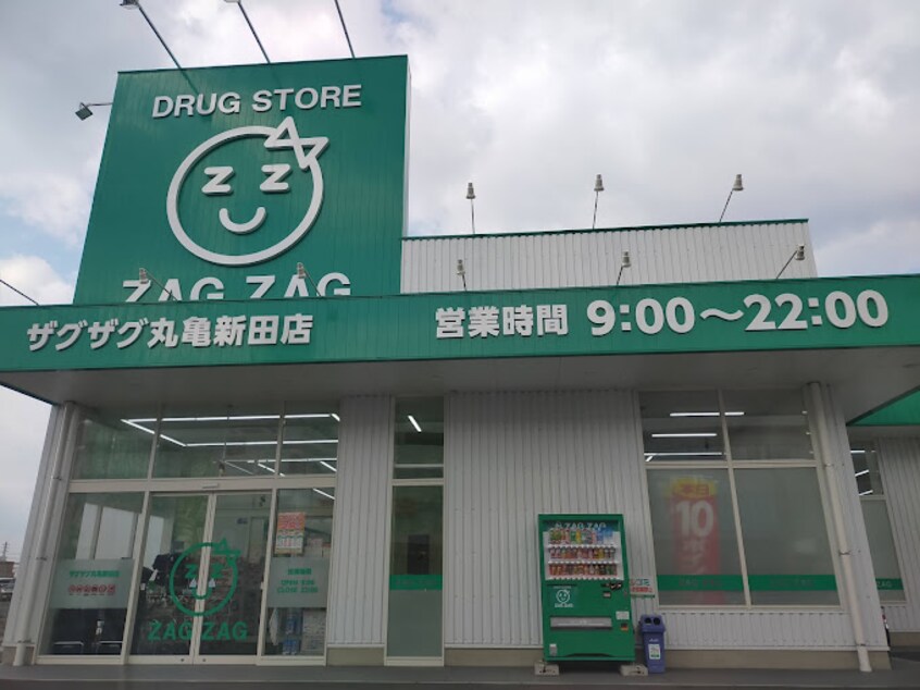 ザグザグ丸亀新田店(ドラッグストア)まで257m Ｓｕｎ　Ｆｌｏｗｅｒ今津