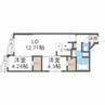 Diore Residence Sapporo　ディオレレジデンス 2LDKの間取り