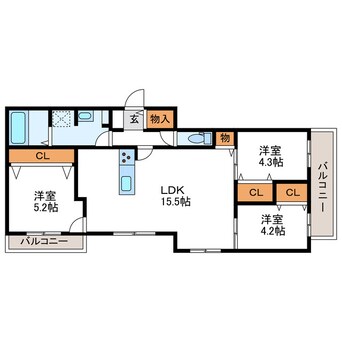 間取図 MJクレスト麻生
