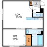FUTABA SQUARE N21　フタバスクエアN21 1LDKの間取り