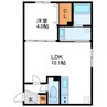 FUTABA SQUARE N21　フタバスクエアN21 1LDKの間取り