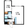 FUTABA SQUARE N21　フタバスクエアN21 1LDKの間取り
