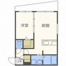 ガーデンテラスN17 1LDKの間取り
