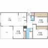 グレイス北16条 3LDKの間取り