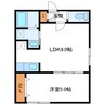 プレドニア南麻生 1LDKの間取り