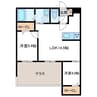 ブランシャールAS北16条S 2LDKの間取り