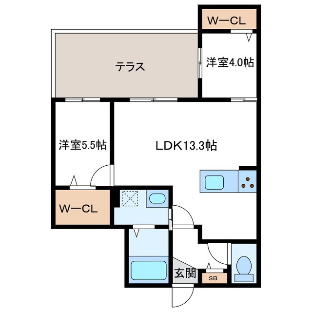間取り図 ブランシャールAS北16条N